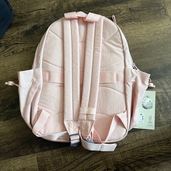 adidas Light Pale Sandy Pink Weekender Lightweight Backpack Laptop Sleeve New - Picture 7 of 9